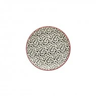 Dunelm Global Red Stoneware Side Plate, 21.3 cm
