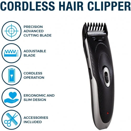 Carmen Signature Men’s Hair Clipper with Adjustable Cutting Lengths & Cordless Operation, Black, C81104 Shop quality Carmen Signature Men’s Hair Clipper with Adjustable Cutting Lengths & Cordless Operation, Black in Kenya from vituzote.com Shop in-store or online and get countrywide delivery!