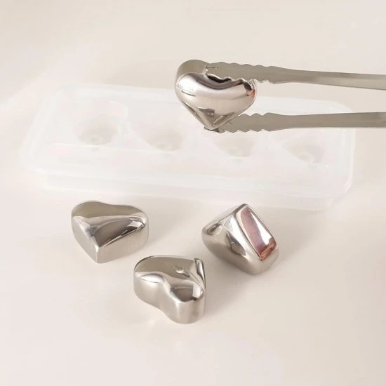 Shop quality ChillCube Stones Stainless Steel Reusable Bartender Kit for Home and Bar Cocktail Making Set Ice Cube Heart shape in Kenya from vituzote.com Shop in-store or online and get countrywide delivery!