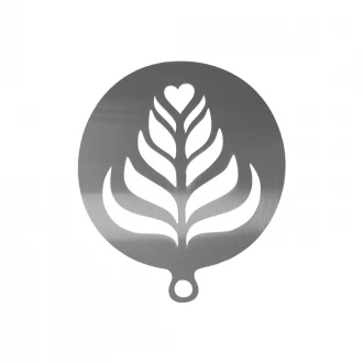 Coffee Top Stainless Steel Stencil, Leaf