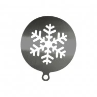 Coffee Top Stainless Steel Stencil, Snowflakes