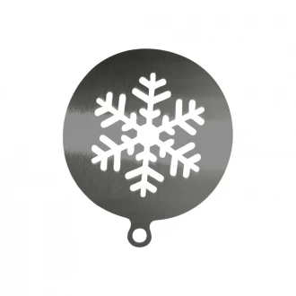 Coffee Top Stainless Steel Stencil, Snowflakes