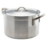 Neville Genware Aluminium Stewpan With Lid, 7Litre