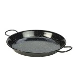 Neville Genware Black Enamel Paella Pan, 26cm