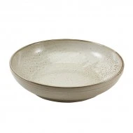 Neville Genware Terra Porcelain Grey Coupe Bowl, 27.5cm