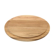 Neville Genware Round Wood Serving/ Cake Board, 33cm