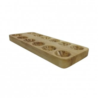 Sunny Daze Handcrafted Meru Oak Egg Tray