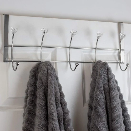 Home Basics 5 Hook Hanging Rack with Crystal Knobs, Chrome, DH41775 Shop quality Home Basics 5 Hook Hanging Rack with Crystal Knobs, Chrome in Kenya from vituzote.com Shop in-store or online and get countrywide delivery!