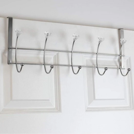 Home Basics 5 Hook Hanging Rack with Crystal Knobs, Chrome, DH41775 Shop quality Home Basics 5 Hook Hanging Rack with Crystal Knobs, Chrome in Kenya from vituzote.com Shop in-store or online and get countrywide delivery!