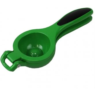 Home Basics Enamel Steel Lime Squeezer with Grip Handle, Green