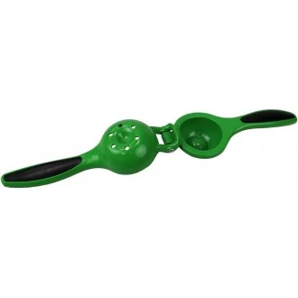 Home Basics Enamel Steel Lime Squeezer with Grip Handle, Green