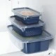 Shop quality Home Basics Plastic Rectangular Meal Prep Set of 3, Blue (  520ml, 1.2 Liters, and 2.7 Liters.) in Kenya from vituzote.com Shop in-store or online and get countrywide delivery!