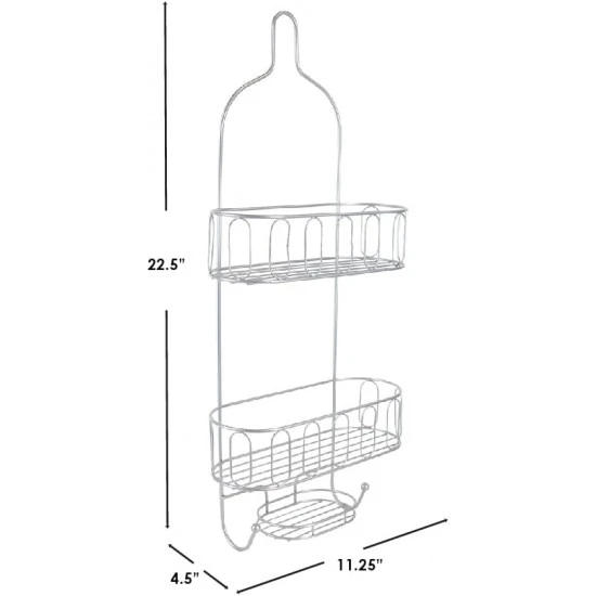 Home Basics Unity 2 Tier Shower Caddy with Bottom Hooks and Center Soap Dish Tray, SC47876 Shop quality Home Basics Unity 2 Tier Shower Caddy with Bottom Hooks and Center Soap Dish Tray in Kenya from vituzote.com Shop in-store or online and get countrywide delivery!