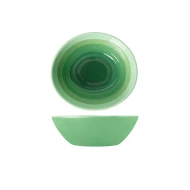 Neville Genware Shoots Green Atlantis Melamine Oval Bowl, 23 x 20.5 x 7.5cm