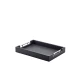 Neville GenWare Solid Black Butlers Tray with Metal Handles 45 x 33cm