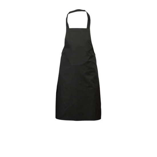 Neville Genware Black Bib Apron 70cm X 90cm