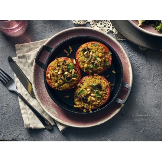  Cast Iron Round Eared Dish 18 x 3.4cm 65cl/23oz