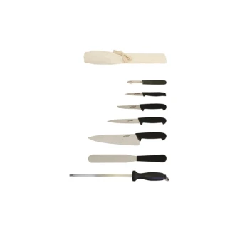 Neville Genware  7 Piece Knife Set + Knife Wallet 