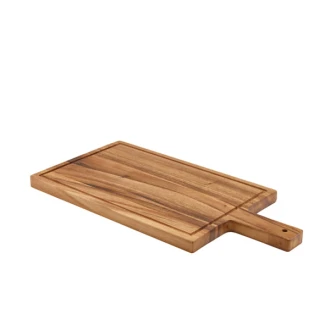  GenWare Acacia Wood Handled Serving Board 44 x 22cm 44 x 22 x 2cm (L x W x H)