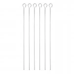 MasterClass Stainless Steel Flat Sided Skewers, Set of 6, 40cm