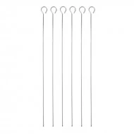 MasterClass Stainless Steel Flat Sided Skewers, Set of 6, 40cm