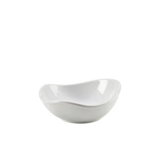 Neville Genware Porcelain Organic Triangular Bowl 15cm/ 6"