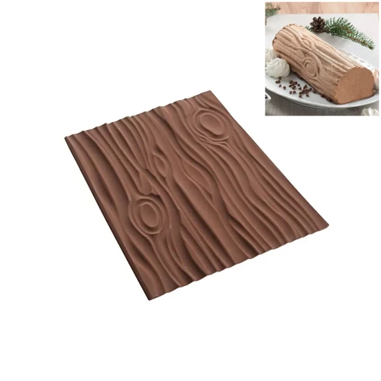 SilikoMart Kit Magic Wood- Silicone Mould Buche + Silicone Baking Sheet