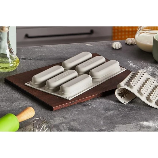  SilikoMart Kit Pop Eclair,  Set of 2 Silicone Mould 