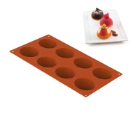 Silikomart Mould Half-Sphere, Orange, 40mm