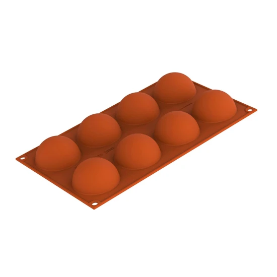 Silikomart Mould Half-Sphere, Orange, 40mm