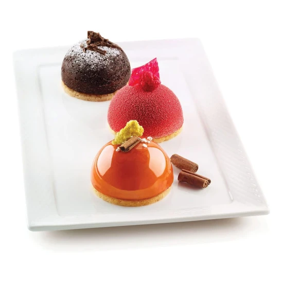 Silikomart Mould Half-Sphere, Orange, 40mm