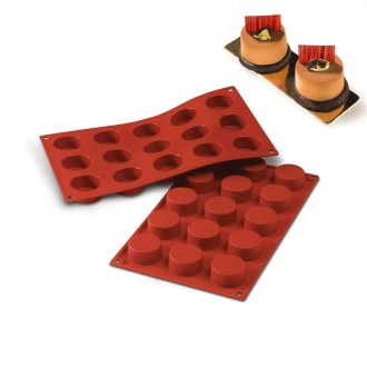 Silikomart Petit Cake Mould, 40mm, Terracotta