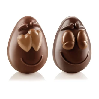 Silikomart Smiling Eggs 3D Chocolate Thermoformed Silicone Mould Kit