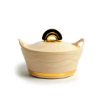 Majestic Insulated Hot Pot with Stainless Steel Lid & Bowl – 1.5L (1500ml), Cream