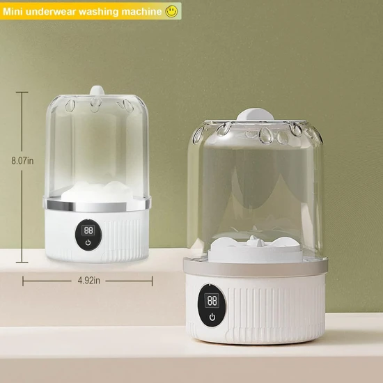 Cordless Underwear Washer with Laundry Cup – 1L Rechargeable Mini Washing Machine for Bras, Socks & Delicates Cordless Underwear Washer with Laundry Cup – 1L Rechargeable Mini Washing Machine for Bras, Socks & Delicates