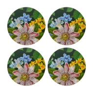 Creative Tops Floral Pack of 4 Premium Round Coasters