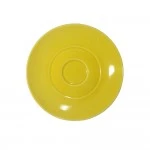Patra Porcelain Saucer, 15 cm, Mustard