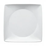 Arthur Krupp Omnia Squared White Porcelain Dinner Plate, 23cm