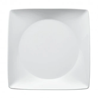 Arthur Krupp Omnia Squared White Porcelain Dinner Plate, 28cm