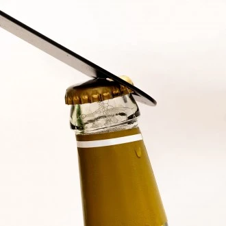 Zuri Stainless Steel Bar Blade, Rhino Design- Matte Black