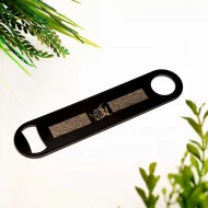 Zuri Stainless Steel Bar Blade, Rhino Design- Matte Black
