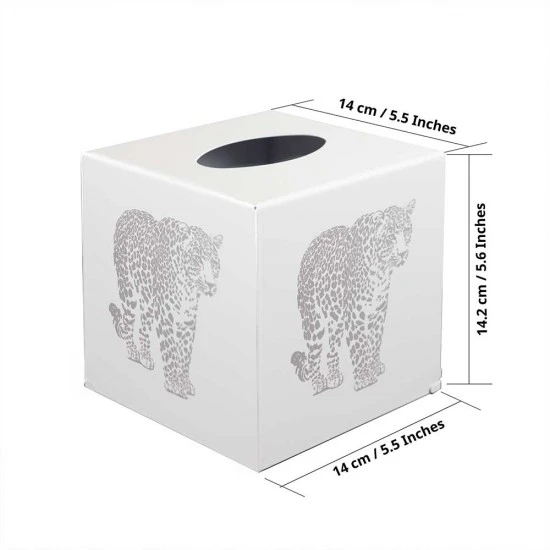 Zuri Leopard Design Tissue Box Cover, White, TBCLPW Shop quality Zuri Leopard Design Tissue Box Cover, White in Kenya from vituzote.com Shop in-store or online and get countrywide delivery!