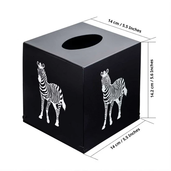 Zuri Zebra Design Tissue Box Cover, Matt Black, TBCZBB Shop quality Zuri Zebra Design Tissue Box Cover, Matt Black in Kenya from vituzote.com Shop in-store or online and get countrywide delivery!