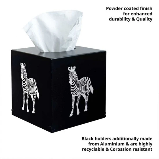 Zuri Zebra Design Tissue Box Cover, Matt Black, TBCZBB Shop quality Zuri Zebra Design Tissue Box Cover, Matt Black in Kenya from vituzote.com Shop in-store or online and get countrywide delivery!