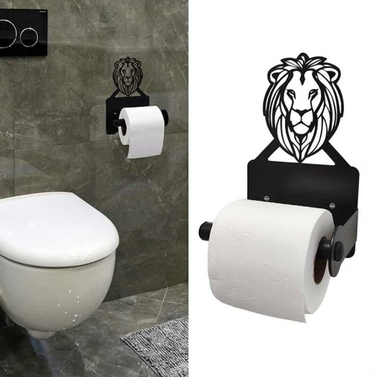 Shop quality Zuri Lion Wall Toilet Roll Holder-Black  Made in Kenya in Kenya from vituzote.com Shop in-store or online and get countrywide delivery!