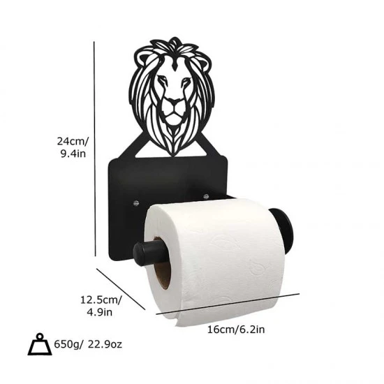 Shop quality Zuri Lion Wall Toilet Roll Holder-Black  Made in Kenya in Kenya from vituzote.com Shop in-store or online and get countrywide delivery!