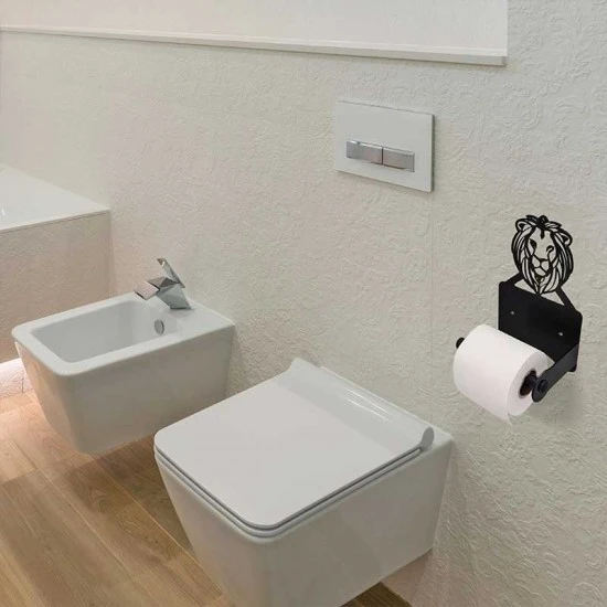 Shop quality Zuri Lion Wall Toilet Roll Holder-Black  Made in Kenya in Kenya from vituzote.com Shop in-store or online and get countrywide delivery!