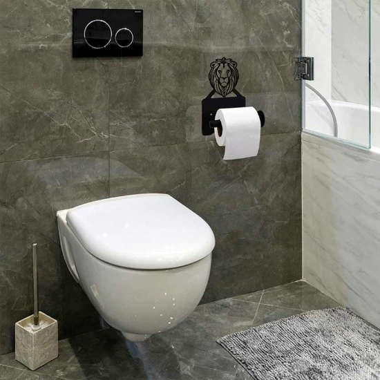 Shop quality Zuri Lion Wall Toilet Roll Holder-Black  Made in Kenya in Kenya from vituzote.com Shop in-store or online and get countrywide delivery!