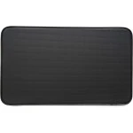 Kittrich Stephan Roberts Anti-Fatigue Kitchen Faux Leather Non-Skid Cushioned Comfort Mat, 18" x 30", Diamond Black