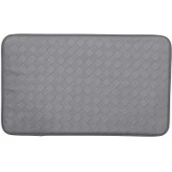 Kittrich Stephan Roberts Anti-Fatigue Kitchen Faux Leather Non-Skid Cushioned Comfort Mat, 18" x 30", Grey